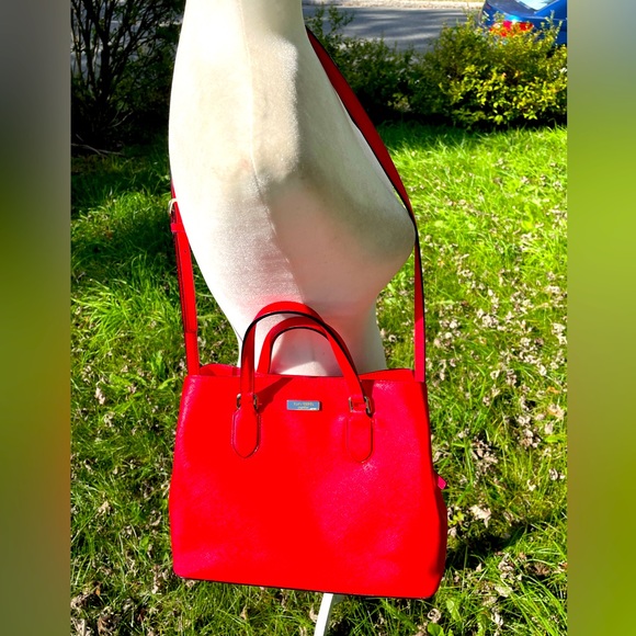 Kate Spade’s Red PU Coated Leather Satchel